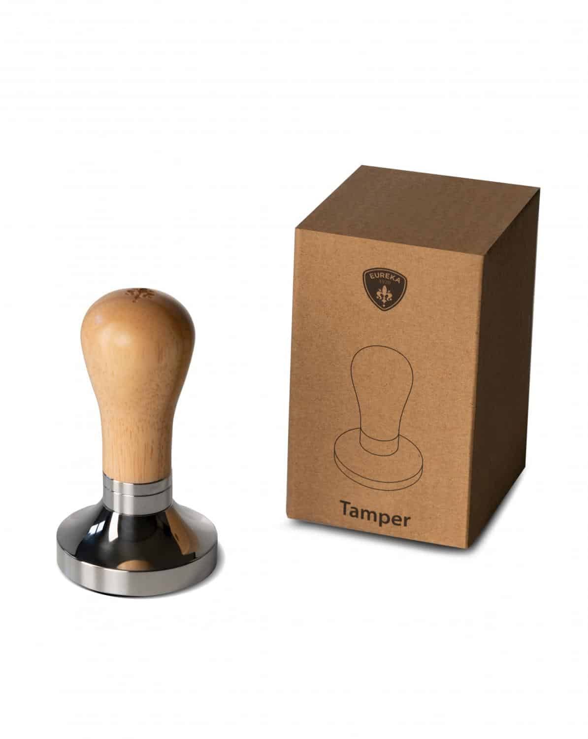 Eureka Tamper Adjustable 58,3mm, Eiche Eureka Tamper Adjustable 58,3mm, Eiche